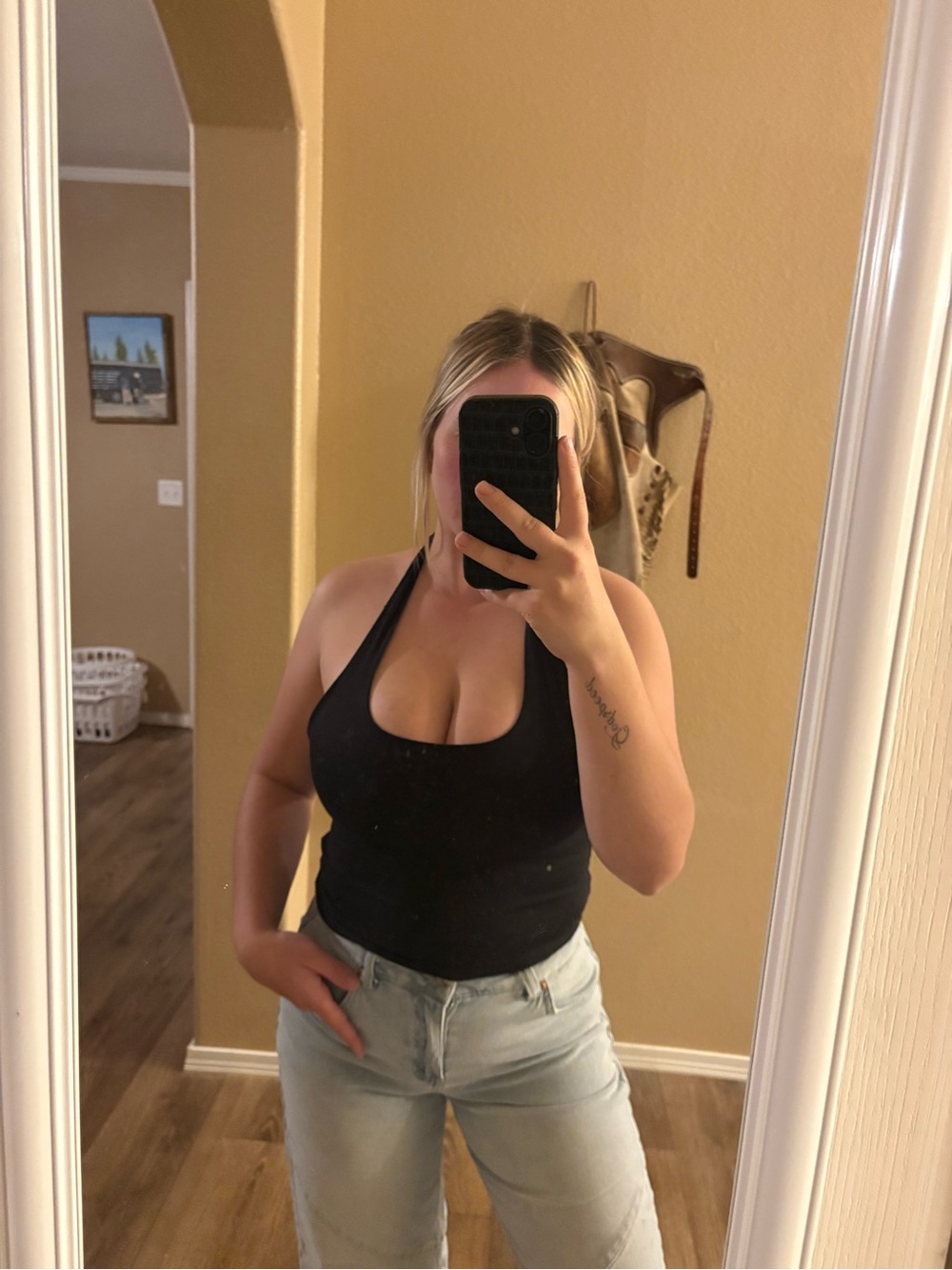 Black Halter Tank Top - Women's Basic Halter Top
